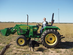 You guys want this for the day? Woman with her tractor