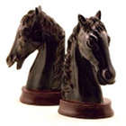 Resin Horse Bookends