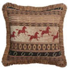 Horse Silhouettes Pillow